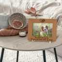 Tabletop Wood Photo Frame, You Had Left My Life But Never Leave My Heart Desktop Picture Frame with Stand, Pet sympathy Gift, Home Table Decor Supplies for Living Room Bedroom (4x6" Horizontal) -31
