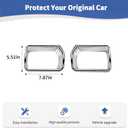 For Sierra Front Bumper Trailer Hook Trim Cover for GMC Sierra 2014-2015 Chrome Exterior Accessories 2pcs