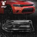 HID Headlight Assembly Compatible with Dodge Charger 2015 2016 2017 2018 2019 2020 2021 (Xenon/HID Model) Headlamp Replacement Right Passenger Side (Not for Halogen Model)