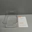 YBM HOME Storage Bins - Clear Plastic Organizers and Baskets for Kitchen Pantry, Bathroom, Toys and Food Storage 12 Pcs