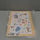 woric 14.5" Baby Gift Bag for Baby Shower with Tissue Paper and Greeting Cards for Boys Girls Birthday Party(Cute Animals)