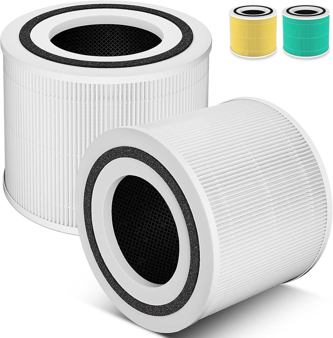2 Pack HEPA 14 Replacement Filter Fit For 240 Air Purifier, For HEPA 14 Air Purifier Filter Replacement with Activated Carbon, 3-in-1 True HEPA 240 HP-14 (White)