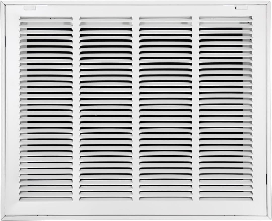 Howeall 20"W x 16"H [Duct Opening Size] Steel Return Air Filter Grille - Removable Face/Door for 1 inch Filters -HVAC Vent Cover Grill - White [Outer Dimensions: 22 5/8"W X 18 5/8"H]