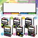 Kisston 12 Pcs Writing Folders with Pockets Bulk Writing Process 4 Pocket Folders Classroom Teaching Supplies for Students Teacher Classroom Kids (Colorful)