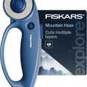 Fiskars Loop Rotary Cutter, Explore Collection Mountain Haze, Precision-Ground Steel Blade for Fabric, Felt and Vinyl, 45mm (Blue)