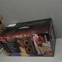 Foxdawn Portable Bluetooth Speaker: 240W Peak Powerful Loud Sound Deep Bass Wireless Boombox Large Subwoofer 15 Hours Battery Life Fast Charging with Led Light Show for Party Outdoor Camping Backyard (Black)