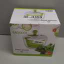 Salad Spinner, 5L Vegetable Washer Dryer Drainer Strainer with Bowl & Colander, Multi-Use Lettuce Spinner, Fruit Washer, Pasta and Fries Spinner (G1)