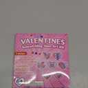 Qyeahkj 7 Pcs Valentine's Arts Crafts Kit DIY Heart Gems Diamond Suncatcher Crafts for Kids Valentines Gemstones Painting Gifts Exchange for Home School Party Decor for Kids Aged 4 6 8 10 12