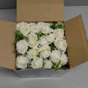 Zeyune 8 Pack 12 Inch Wedding Artificial Rose Bouquet Silk Flowers Bunches Bulk Fake for Wedding Bridal Home Office Garden Parties Decoration (White)