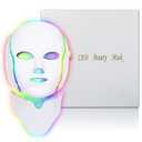 Red Light Mask for Face, 7 Custom Modes with Infrared, 850nm Infrared & Red Light Masks, Portable with Timer for Home Use