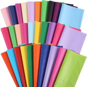 3 Otters 150 Sheets Tissue Paper, 14x20 Inch Tissue Paper for Gift Bags 30 Colors Gift Wrap Supplies Bulk for Crafts Party Decorations Art Projects (multicolor)
