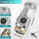 Three-Eyed Monster Mini Flash Super Power Flashlight, Thumb Flashlight Mini Flashlights, Waterproof High Lumen Portable Mini Torch LED2Pcs