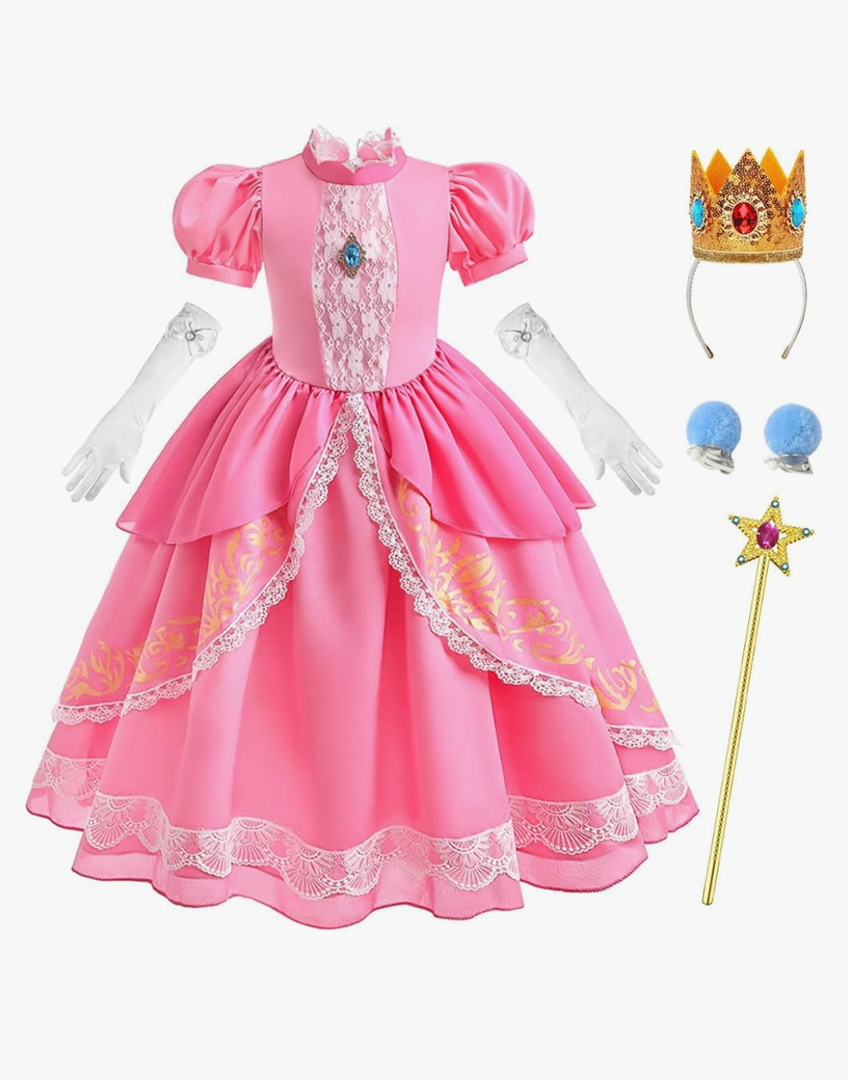 Pink Costume for Girls Kids Dress Up Halloween Carnival Cosplay Party Outfit Pink. Size. 110