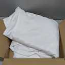 HolidayIdeas Fitted White Table Clothes - 72 x 30 Inch - 4 Pack Rectangle Table Covers for 6 Foot Tables, Polyester Fabric Tablecloths for Parties, Holiday Dinner, Wedding, Trade Show