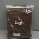 KEQIAOSUOCAI Brown Linen Textured Blackout Curtains 102 Inches Long for Living Room, 100% Light Blocking Curtain Drapes Chocolate Brown 50 by 102 Inch Length 2 Panels Back Tab Rod Pocket