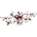 Bridal Wedding Hair Comb Wine Red Crystal Sliver Hair Vine Piece Accessories for Women Girls Party Banquet (Wine Red)