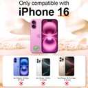 8 x Hython for iPhone 16 Case Glitter, Clear Glitter Sparkly Shiny Bling Sparkle Cute Cover, Anti-Scratch Soft TPU Thin Slim Fit Shockproof Protective Phone Cases for Women Girls, Gold Glitter