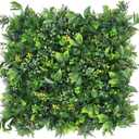 Boshen Artifical Grass Wall Backdrop 6PCS 10"x10" Boxwood Panels Grass Boxwood Hedge Wall Panels Greenery UV Protected Artificial Grass Wall Decor for Party Wedding Backyard Indoor Outdoor