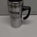 Christian Art Gifts Stainless Steel Travel Mug Double-Wall Vacuum Insulated Coffee Cup with Lid and Handle 16 oz BPA-free Lead-free Eco-Friendly Mug - Blessed Is The Man - Psalm 84:5