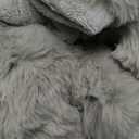 Cozy Bliss Faux Fur Throw Blanket for Couch, Fuzzy Soft Plush Thick Bubble Blanket for Sofa Bedroom Living Room, 50 * 60 Inches Sage Green