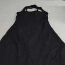 QINSEN Womens Square Neck Tennis Dress Sleeveless Built in Shorts Golf Athletic Dress with Pockets (Medium, Black)