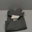 Kuoser Canvas Dog Coat, Warm Dog Jacket Reflective Fleece Pet Cold Weather Coat, Warm Doggie Clothes Waterproof Winter Vest with Zipper Leash Hole for Small Medium Large Dogs, Grey XL