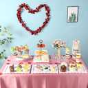 FillTouch 10 Pcs Dessert Table Display Set Including Cupcake Stand Holder Tier Tower, Serving Tray Combo, 21 Holes Lollipop Display Stand, Donut Bagel Stand, 3 Tier Large Shelf Risers, Food Clip