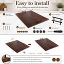 Noodle Board Stove Cover with Handles, Walnut, 29.2 x 21.7 Inch