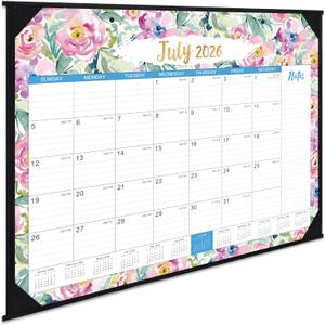 2026-2027 Desk Calendar - Jul 2026 - Dec 2027, 18 Months Large Monthly Desk Calendar, 22" x 17", Desk Pad, Large Ruled Blocks, To-do List & Notes, Best Desk/Wall Calendar for Planning and Organizing