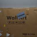 3 Piece Framed Neutral Tree Ring Canvas Wall Art for Living Room, Large Vintage Rustic Farmhouse Wood Stump Prints Paintings, Modern Nature Picture Artwork Decor for Bedroom Hallway Office 24x36 Inch (gray and beige)