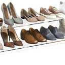 Aquiver Acrylic Long Shoe Rack - 2 Tier Shoe Organizer for Closet- Wide Shoe Shelf Clear Shoes Rack for Entryway, 42.7'' L x 11.8'' W x 12.2'' H, Easy Assembly & Clean