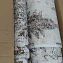 Rugland 8x10 Area Rugs - Stain Resistant Washable Rug, Anti Slip Backing Rugs for Living Room, Vintage Tribal Area Rugs (TPR07-Ivory, 8'x10')