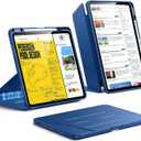 ESR for iPad Pro 13 Inch Case (M5/M4) 2025/2024, Vertical Stand Cover, Multi Stand Angles, Ultra-Stable Case with Pencil Holder, Flip Series, Blue