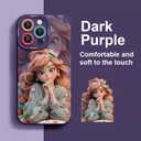 SMAIGE Designed for iPhone 11 Case 6.1", Ultra Slim Shockproof Protective Phone Case, Cute Kawaii Cartoon Lovely Girl Design for Kids Teens Young Girls Women (Purple)