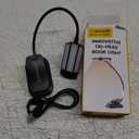 Glocusent Innovative Tri-Head Book Light for Reading in Bed, 3 Colors & 5 Brightness Levels, 1000mAh Rechargeable Reading Light with 30-Min Timer, 10-100Hrs, Partner Friendly, Perfect for Book Lovers (Black)