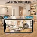 VSTARCAM 2K Security Camera, Built-in Battery, Low-Light Full-Color Night Vision, Motion Detection, Siren, 2-Way Audio, Remote Viewing, Cloud & SD Card Storage (up to 256GB)
