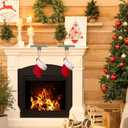 Fovths 2 Pack Christmas Stocking Holders for Mantle Christmas Stocking Holder for Fireplace Stocking Hooks for Mantle Weighted Stocking Hangers with Protective Pad for Xmas Party Decorations (Bronze)