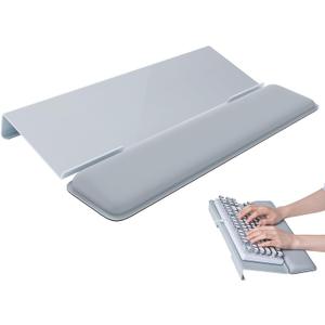 Computer Keyboard Wrist Rest Stand for Desktop, Keyboard Holder for Easy Typing with Wrist Pad for Office Desk, Home, School (Gray)