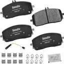 Bendix Priority1 CFM2209 Semi-Metallic Front Brake Pads for Select Models Mercedes-Benz A200,A220,CLA200,CLA250,EQB 250,EQB 300,EQB 350,G550,GLA250,GLB250,GLE350