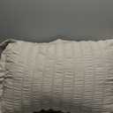 Ruffles Pillow Covers Body Pillow Cover Embroidered Pillow Boho Chic Decor White Ruffle Pillow Shams for Dormitory Bedroom Student Pure Color (48x74cm/18.9x29.1in)