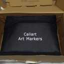 Caliart Markers, 100 Colors Dual Tip Art Markers Sketch Pens Permanent Alcohol Based, with Case for Adult Kids Halloween Drawing Sketching (White Barrel)
