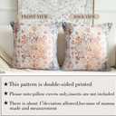 Boho Throw Pillow Covers 18x18 inch Set of 2,Boho Vintage Carpet Pattern Antique Ethnic Decor Double Sided Pattern Cushion Cover Soft Pillow Case Living Sofa Room Bed Square Pillow Cover