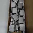 20 Pack Square Post Flange Base Fits 1-1/4" x 1-1/4" Square Tube, Aluminum Deck Fence Wall Mount Rail End Bracket Handrail Connector