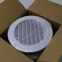 2 Packs Soffit Vents 3 Inch Vent Cover - Round Vent Cover with Built-in Fly Screen, ABS Air Exterior for Living Room Bathroom Office Home Ventilation Outdoor