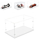 3MM Thick Clear Acrylic Display Case-Assemble Countertop Box, Thicken Base, DustProof, for Collectibles,