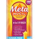 Metamucil, Daily Psyllium Husk Powder Supplement, Sugar-Free Powder, 4-in-1 Fiber for Digestive Health, Orange Flavored Drink, 180 teaspoons