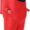 Servllcell Inflatable Costume for Kids, Halloween Costumes Funny Blow Up Space Suit Costumes Boys and Girls, Cosplay Party Game Fans (Red)