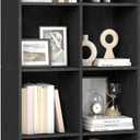 VASAGLE Custos Collection - Bookshelf, Bookcase, Cube Shelf with 8 Compartments, 9.4 x 25.8 x 51 Inches, Storage Shelf, for Living Room, Home Office, Dining Room, Ebony Black ULBC424B01