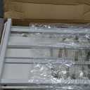 TUTOTAK Narrow Night Stand with Charging Station, Slim End Table with Plugins, Tall Side Table with 3 Fabric Drawer, Small Bedside Table with Storage, Set of 2, Living Room, Bedroom, White TB01BW073, Size: 25.6" H x 7.9" D x 15.9" W