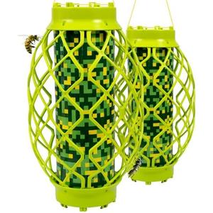 Wasp Traps Outdoor Hanging, Sticky Yellow Jacket Trap, Carpenter Bee Traps for Outside, 2 Pack